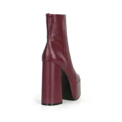 Bota Chloe Couro Cereja