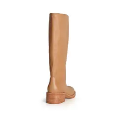 Bota Sarah Couro Amendoa