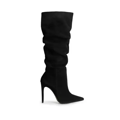 Bota Rebecca Suede Preto