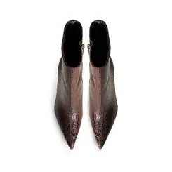 Bota Ivy Couro Marrom