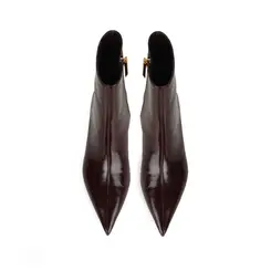 Bota Sandy Couro Marrom