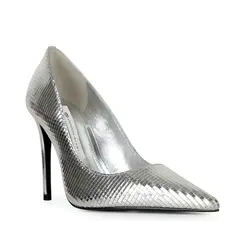 Scarpin Deborah Couro Prata