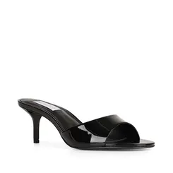 Mule Leah Couro Preto