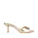Mule Leah Couro Metalizado Ouro