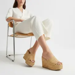 Mule Plataforma Darina Tresse Natural