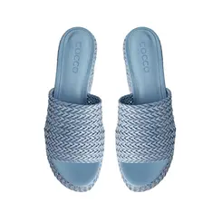 Mule Plataforma Darina Tresse Azul