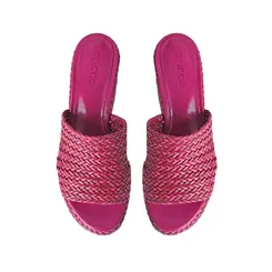 Mule Plataforma Darina Tresse Rosa