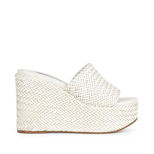 Mule Plataforma Darina Tresse Branco