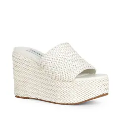 Mule Plataforma Darina Tresse Branco