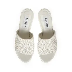 Mule Plataforma Darina Tresse Branco