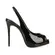 Peep Toe Elisa Verniz Preto Pronta Entrega
