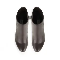 Bota Plataforma Eloah Couro Marrom