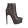 Bota Plataforma Eloah Couro Marrom