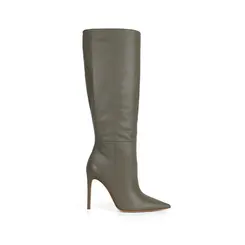 Bota Rachel Couro Verde Oliva