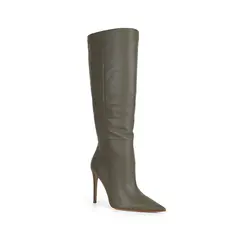 Bota Rachel Couro Verde Oliva