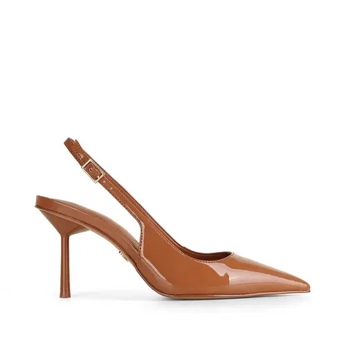 Scarpin Erika Verniz Amendoa