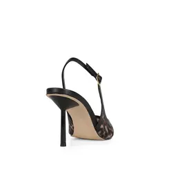 Scarpin Erika Tela Animal Print
