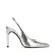 Scarpin Camila Couro Metalizado Prata