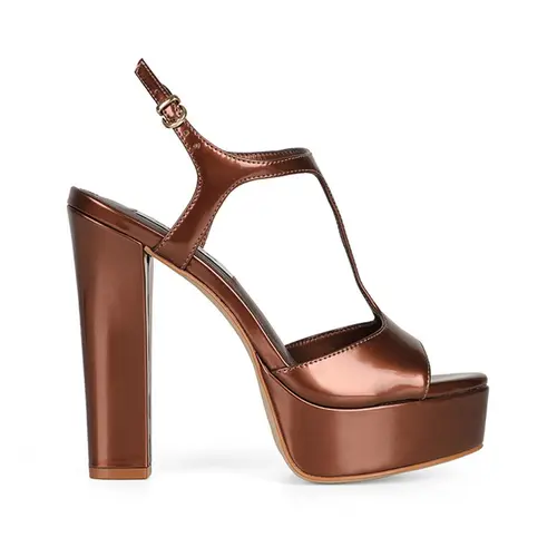Sandalia Plataforma Kelly Bronze