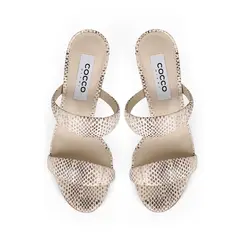 Mule Antonela Snake Claro