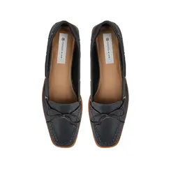 Mocassim Paris Couro Marinho