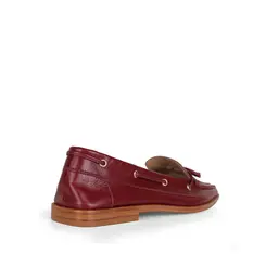 Mocassim Paris Couro Cereja