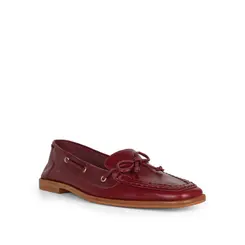 Mocassim Paris Couro Cereja