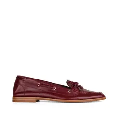 Mocassim Paris Couro Cereja