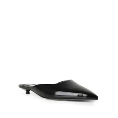 Mule Capri Couro Preto