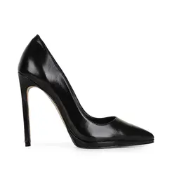 Scarpin Giovanna Couro Napa Preto