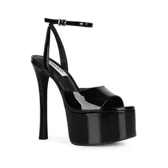 Sandalia Plataforma Venus Verniz Preto