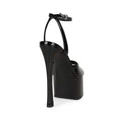Sandalia Plataforma Venus Verniz Preto