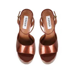 Sandalia Plataforma Venus Bronze