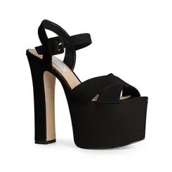 Sandalia Plataforma Zoe Nobuck Preto