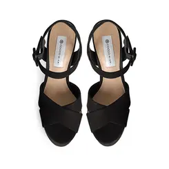 Sandalia Plataforma Zoe Nobuck Preto