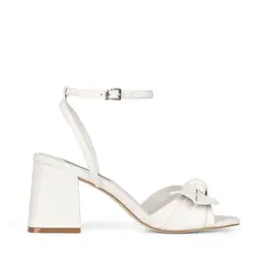 Sandalia Angel Couro Off White Pronta Entrega