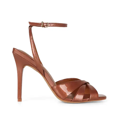Sandalia Glen Verniz Perolizado Bronze