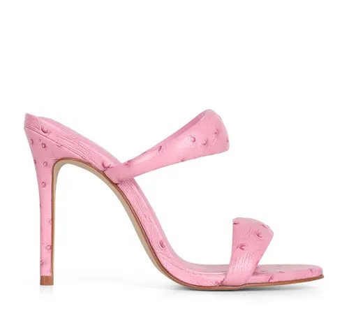 Mule Antonela Avestruz Rosa