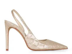 Scarpin Athena Croco Off White