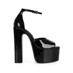 Sandalia Plataforma Rayka Preto