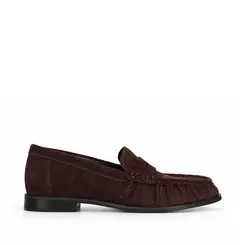 Mocassim Martina Couro Marrom