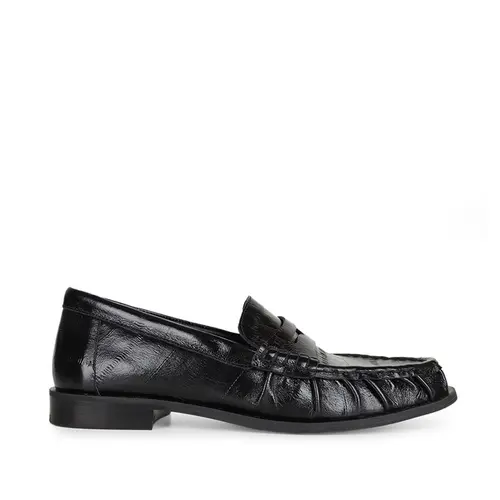 Mocassim Martina Couro Preto