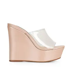 Plataforma Barona Vinil Transparente Nude
