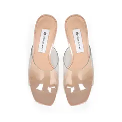 Plataforma Barona Vinil Transparente Nude