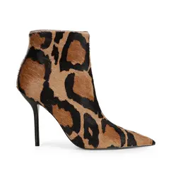 Bota Kendal Couro Pelo Leopardo