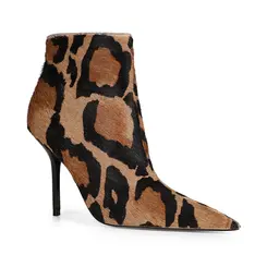 Bota Kendal Couro Pelo Leopardo