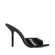 Mule Mia Couro Avestruz Preto