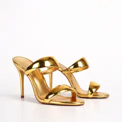 Mule Antonela Metalico Ouro