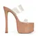 Mule Plataforma Ayla Vinil Transparente