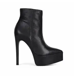 Bota Leona Couro Preto